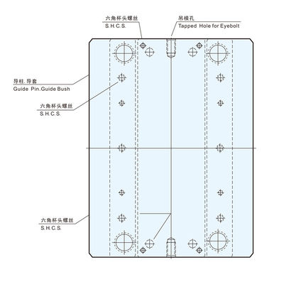 Base de molde plástica de encargo de las bases de molde de FS136HH H13 para los productos digitales