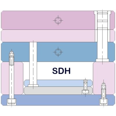Material más alto estándar plástico de la dureza 50c de la base de molde de DXM